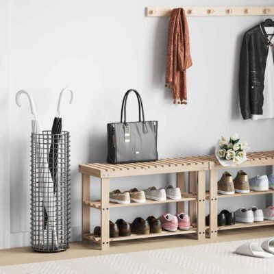 2-I-1-Skoreol Med Bænksæde I Massivt Grantræ