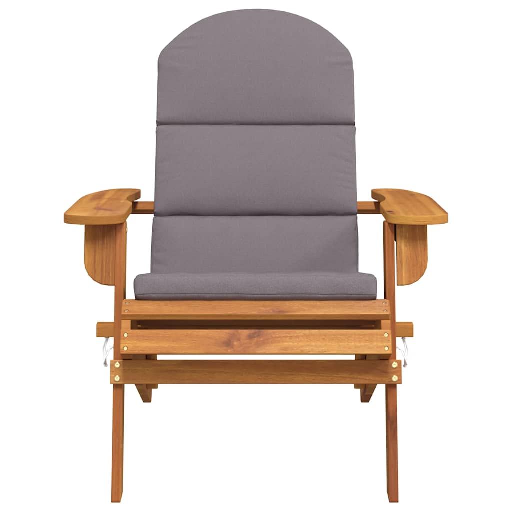 Madeira-Havestol Med Hynder Massivt Akacietræ - Billede 4